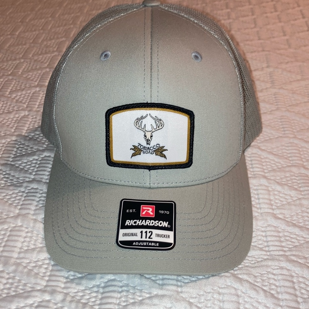 Richardson Gray Trucker Hat with Patch
